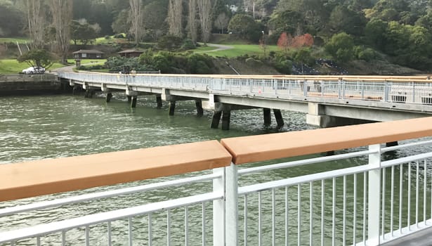 Paradise Beach Park pier railing
