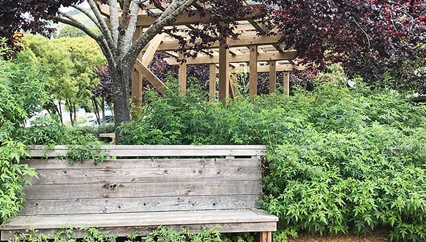 Village Green Park garden bench