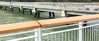 New steel railings at Paradise Pier