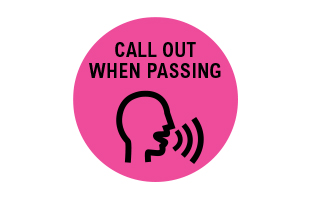 Call out when passing icon